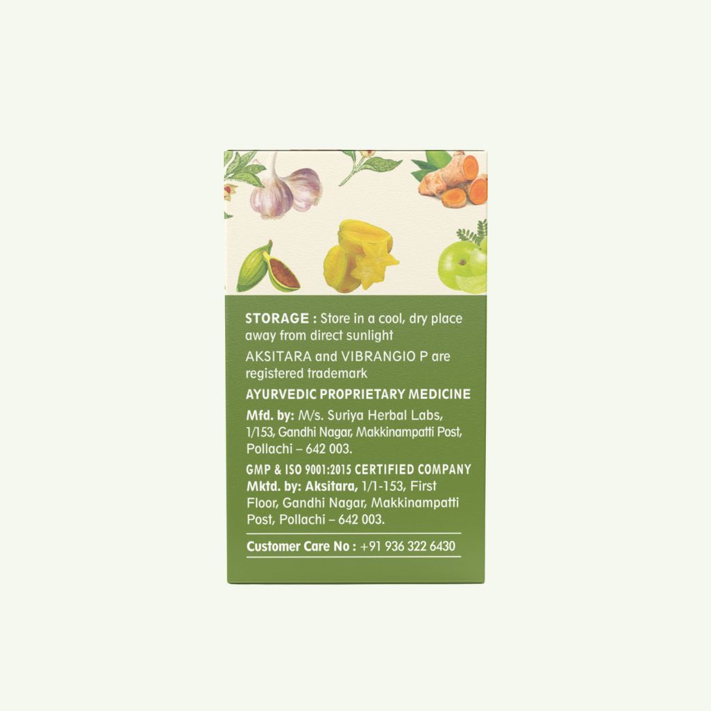 Aksitara Vibragio-P Tablets (30 Tablets)